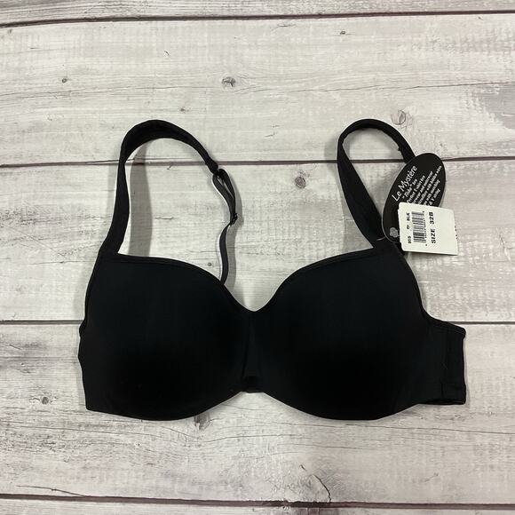 Le Mystere Other - Le Mystere Bra Tisha Womens 32B Black Underwire T-Shirt L’ Image #955 NEW